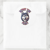 What The Fluff Paw Print Magnet ラウンドシール (バッグ)