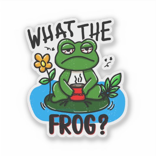 What the frog? シール (正面)