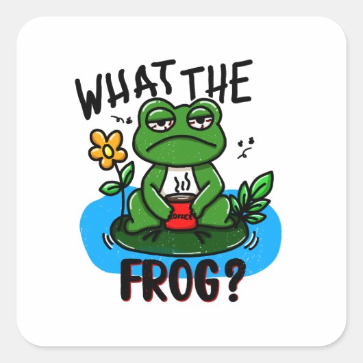 What the frog? スクエアシール (正面)