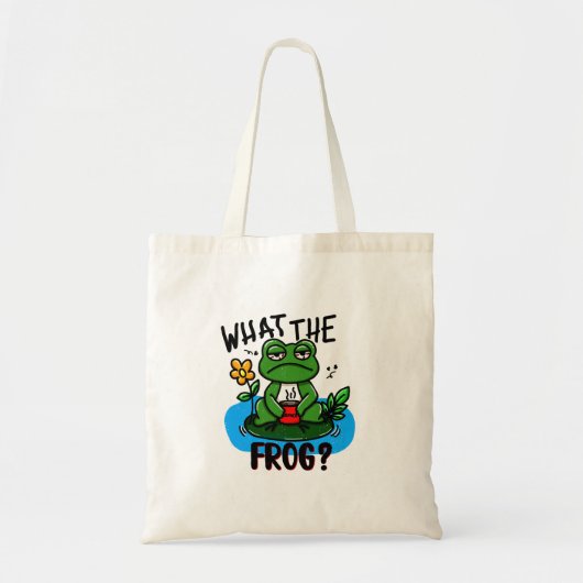 What the frog? トートバッグ (正面)