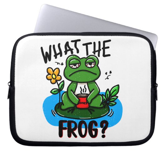 What the frog? ラップトップスリーブ (正面)