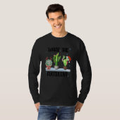 What The Fucculent Cactus Succulents Santa Hat Chr Tシャツ (正面フル)