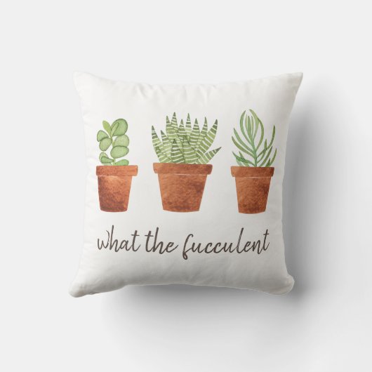 What the Fuculent おもしろい クッション (裏面)