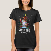 What The Gnome Buffalo Plaid Matching Christmas Tr Tシャツ (正面)