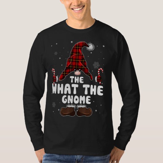 What The Gnome Buffalo Plaid Matching Family Chris Tシャツ (正面)