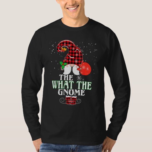 What The Gnome Buffalo Plaid Matching Family Chris Tシャツ (正面)