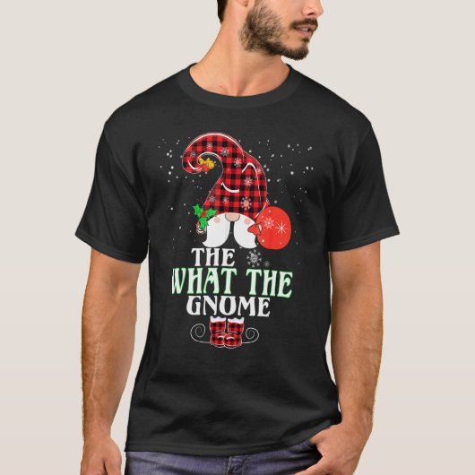 What The Gnome Buffalo Plaid Matching Family Chris Tシャツ (正面)