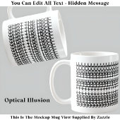 What The Heck Hidden Message 129BWおもしろい引用文Mug コーヒーマグカップ
