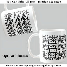 What The Heck Hidden Message 129BWおもしろい引用文Mug コーヒーマグカップ