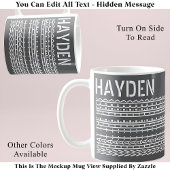 What The Heck & Name Hidden Message 137WG引用文 コーヒーマグカップ