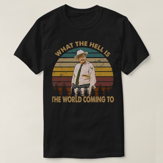 What the hell Smokey the bandditスマイル顔アートC Tシャツ (デザイン正面)