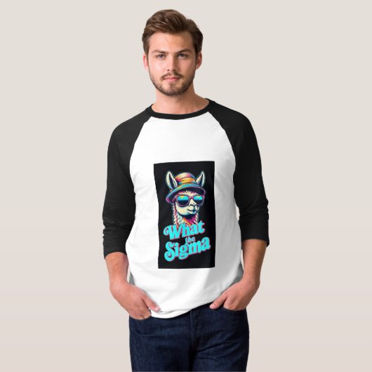 What the Sigma – ラマクールレトロVibe Tシャツ (正面フル)