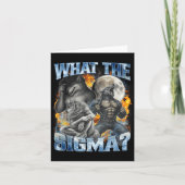 What The Sigma Cool Funny Alpha Wolf Werewolf Boot カード (正面)