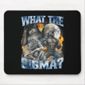 What The Sigma Cool Funny Alpha Wolf Werewolf Boot マウスパッド (正面)