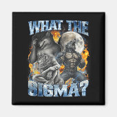 What The Sigma Cool Funny Alpha Wolf Werewolf Boot マグネット (正面)