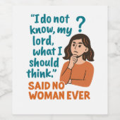 What to think? Shakespeare Quotes Funny ワインラベル (シングルラベル)