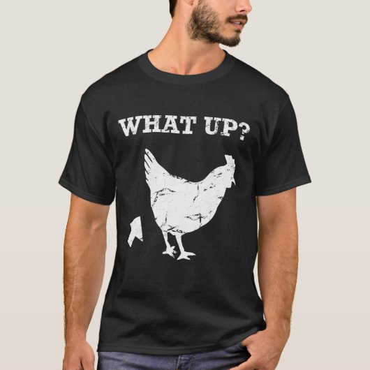 WHAT UPチキンお尻動物愛好家 Tシャツ (正面)