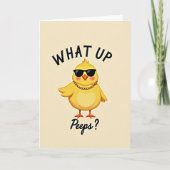 What Up Cool Chick Happy Card カード (正面)
