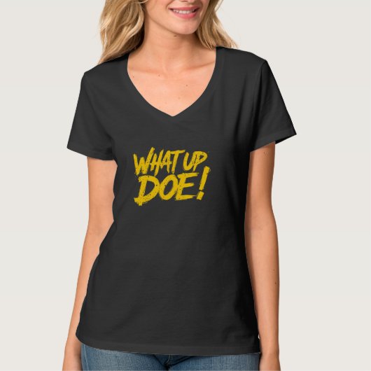 What Up Doe 313ヴィンテージデトロイトミシガン Tシャツ (正面)