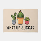 What up Succa/Funny Doormat/Succulent Decor ドアマット (正面)