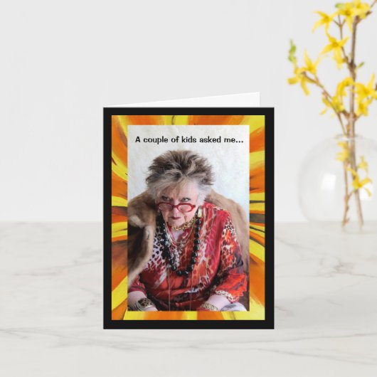 What was it like for me growing up? card カード (黄色い花)