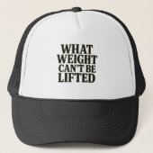 What Weight Can't Be Lifted Hat キャップ (正面)