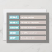 What When招待状 招待状 (正面)