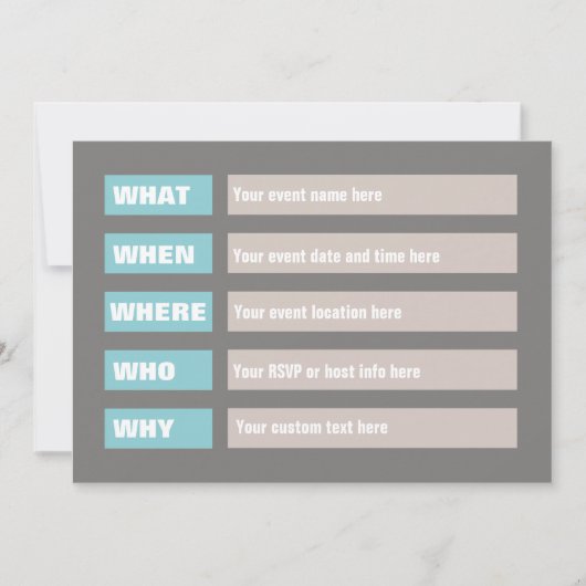 What When招待状 招待状 (正面)