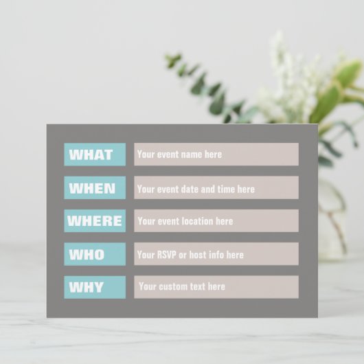 What When招待状 招待状 (スタンド正面)