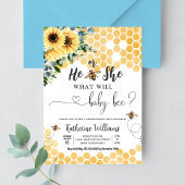 What Willベビービーハニービーベイビーシャワー 招待状