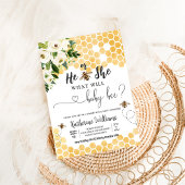 What Willベビービーハニービーベイビーシャワー 招待状