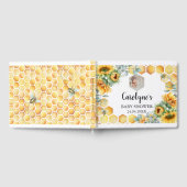 What Willベビービーヒマワリーベビーシャワー ゲストブック (全面)