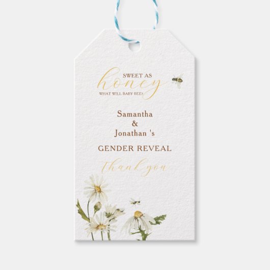 What Will Baby Be Gender Reveal ギフトタグ (正面)