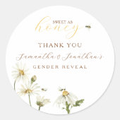 What Will Baby Be Gender Reveal ラウンドシール (正面)