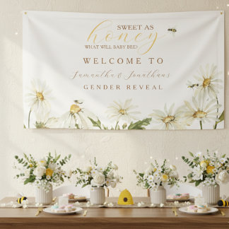 What Will Baby Be Gender Reveal Banner 横断幕