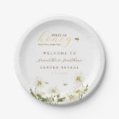 What Will Baby Be Gender Reveal Paper Plate ペーパープレート (正面)