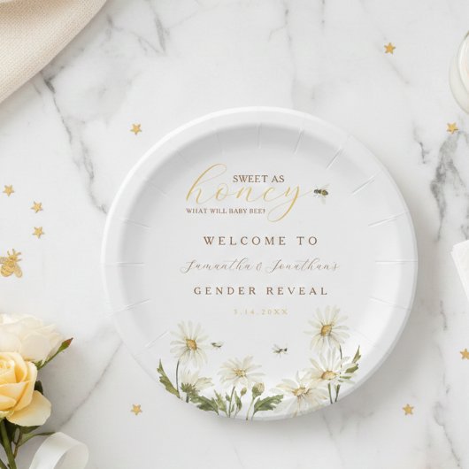 What Will Baby Be Gender Reveal Paper Plate ペーパープレート