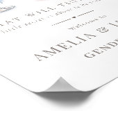 What Will Baby Be Gender Reveal Shower Welcome ポスター (角)