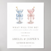 What Will Baby Be Gender Reveal Shower Welcome ポスター (正面)