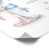 What Will Baby Be Gender Reveal Shower Welcome ポスター (角)