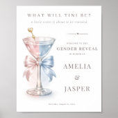 What Will Baby Be Gender Reveal Shower Welcome ポスター (正面)