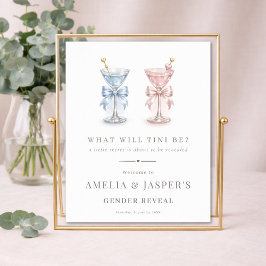 What Will Baby Be Gender Reveal Shower Welcome ポスター