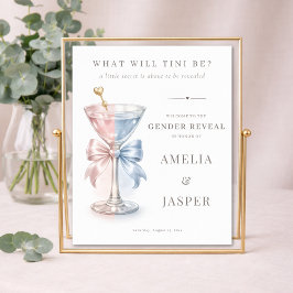 What Will Baby Be Gender Reveal Shower Welcome ポスター