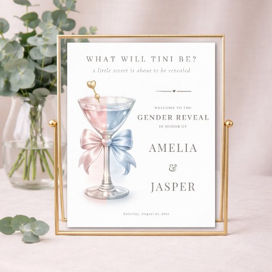 What Will Baby Be Gender Reveal Shower Welcome ポスター