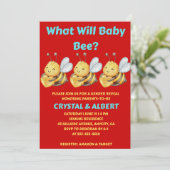 What Will Baby Bee Gender Reveal 招待状 (スタンド正面)