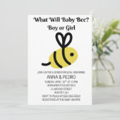 What Will Baby Bee Gender Reveal 招待状 (スタンド正面)
