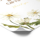 What Will Baby Bee Gender Reveal Tabletop Sign ポスター (角)