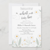 What Will Bee Genderがベビーを明らかにする招待状 招待状 (正面)