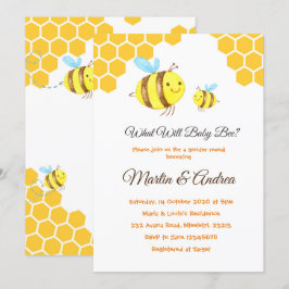 What Will Bee Gender Leval Beeパーティー 招待状