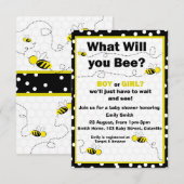 What Will Bey Baby Shower招待状 招待状 (正面/裏面)